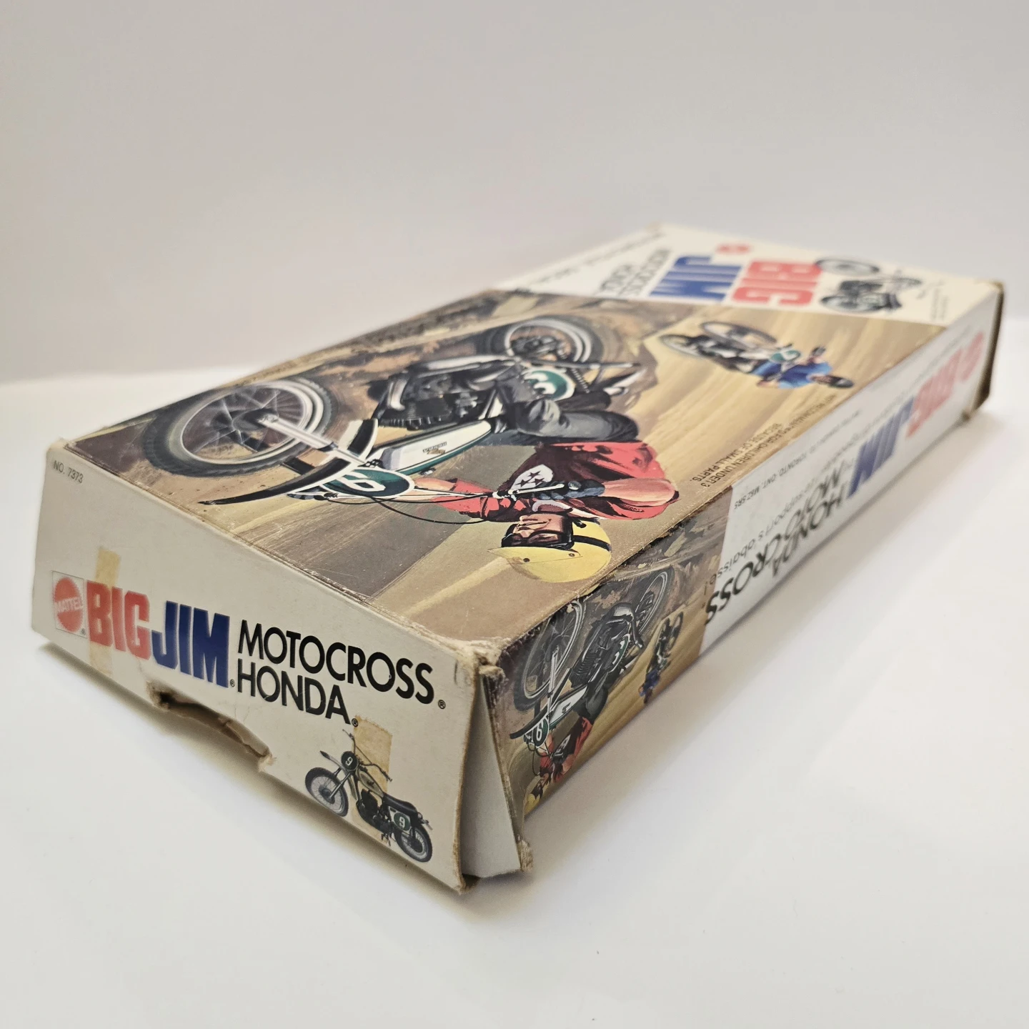 Big Jim Motocross Honda Box and Figurine - photo 4