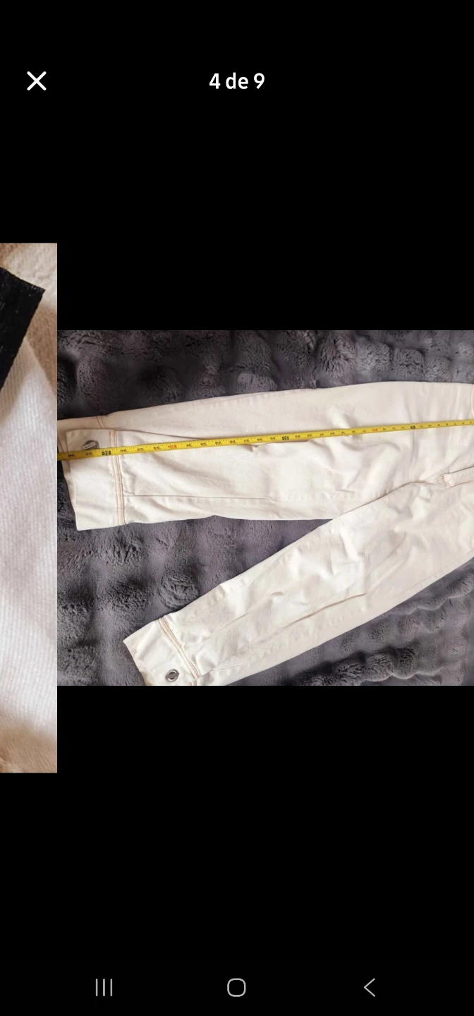 HOFF Off-White Wide Leg Jeans Size 38 - photo 4