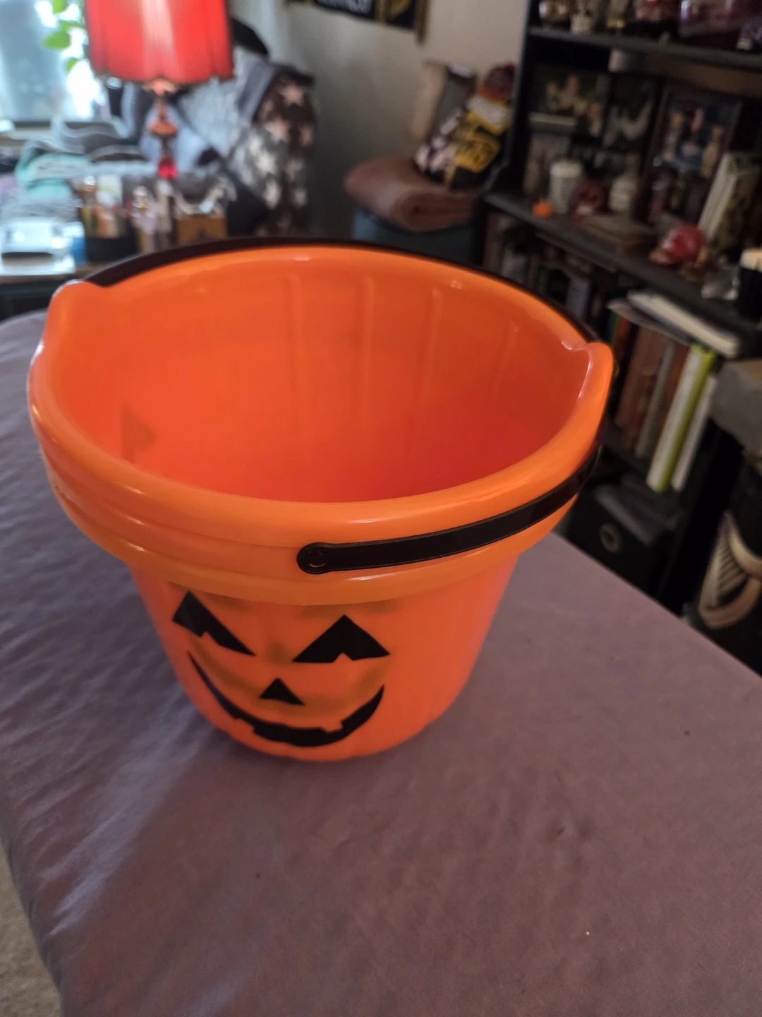 3 Orange Jack-o'-lantern Halloween Pail's