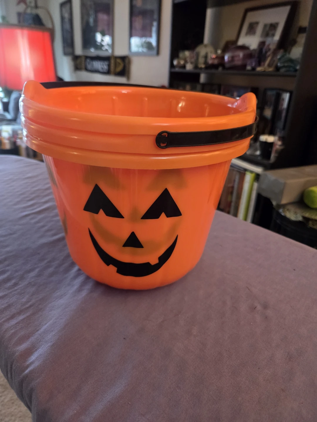 3 Orange Jack-o'-lantern Halloween Pail's - photo 2