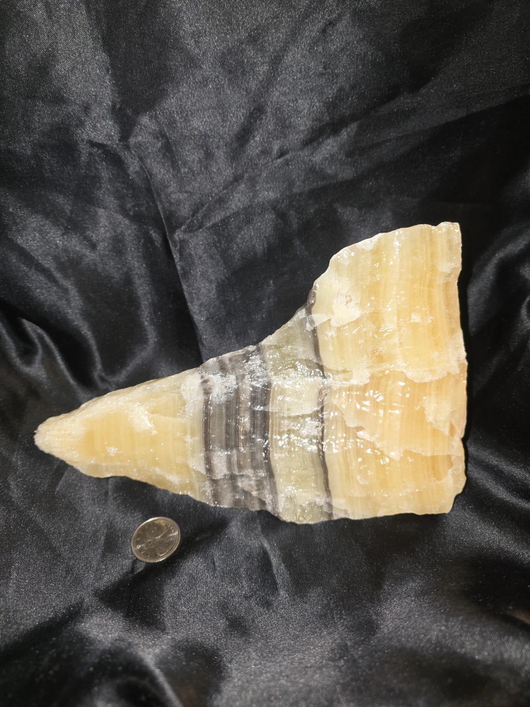 Yellow Zebra Calcite Crystal