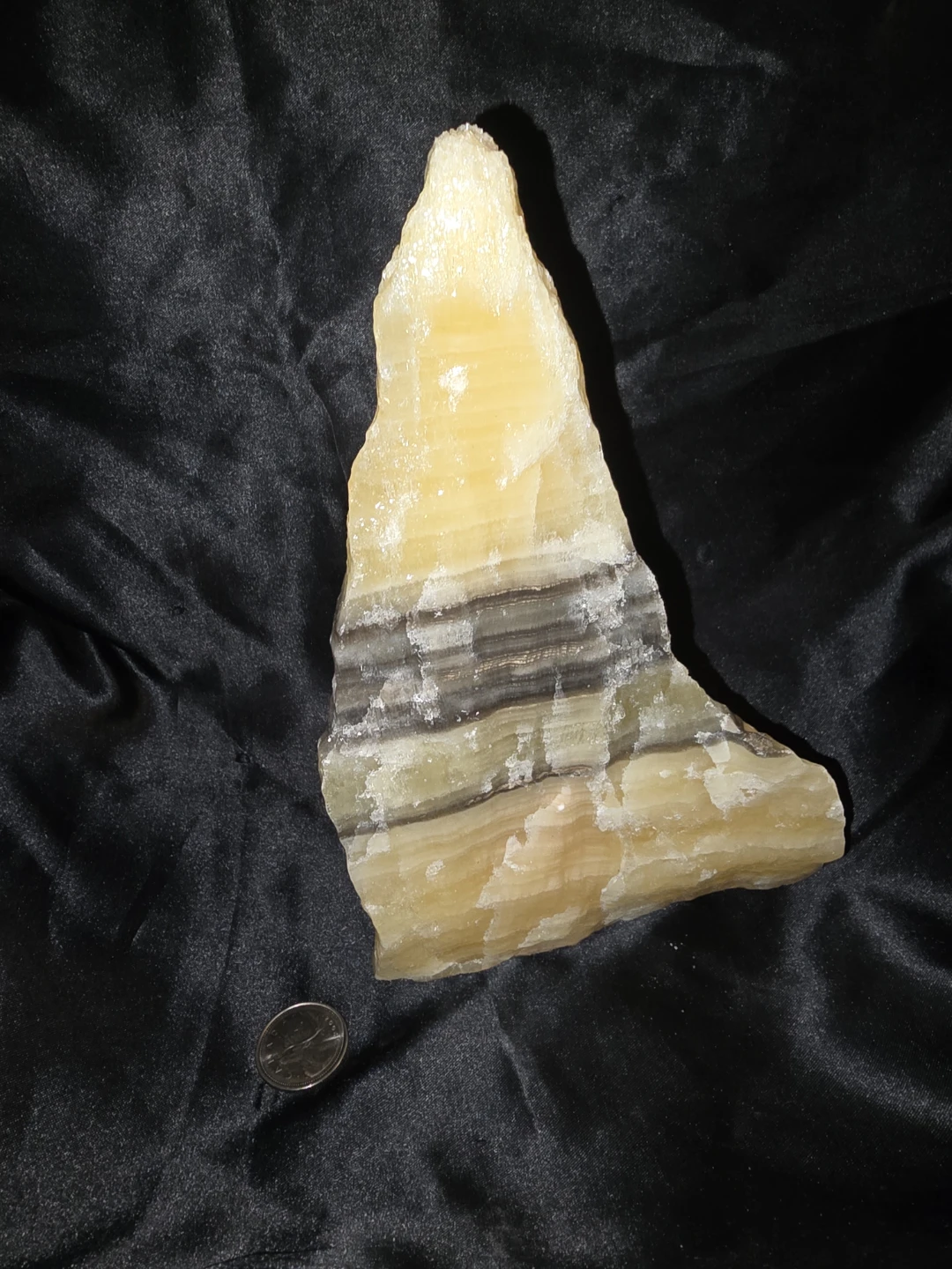 Yellow Zebra Calcite Crystal - photo 2