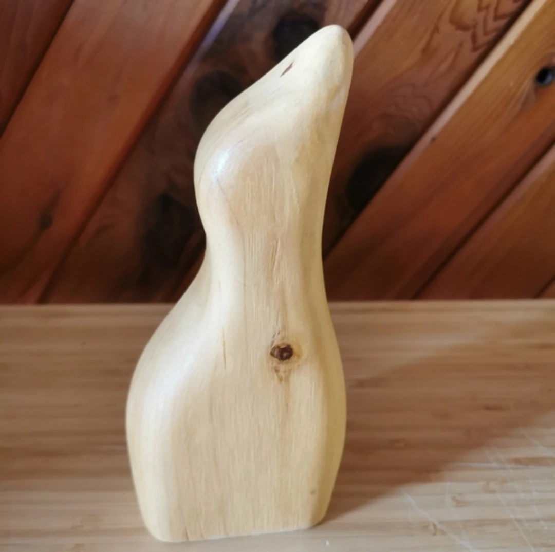Vintage Wooden Bird Art Deco