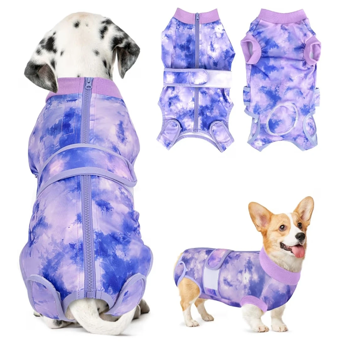 Xs- Dog Surgery Recovery Suit, Dog Cone E-Collar
