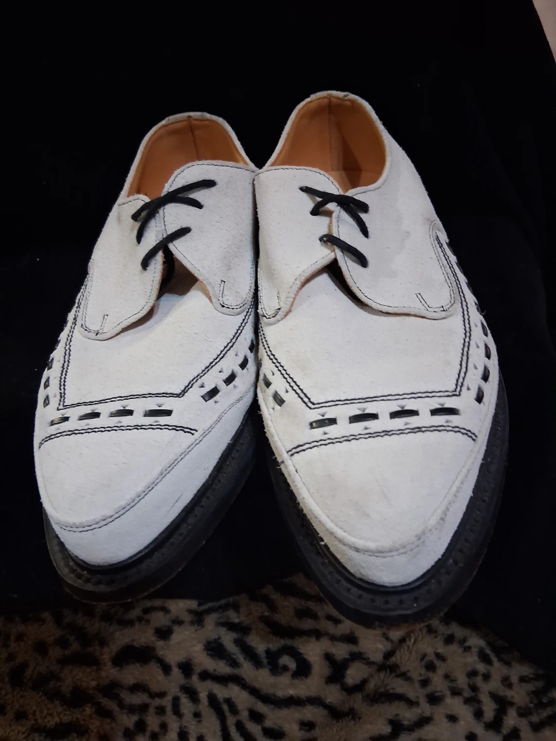 George Cox White Suede Gibson Shoes - photo 4