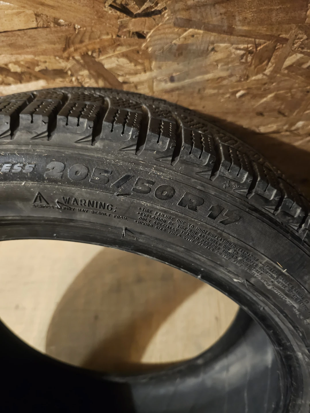 2X205/50/R17 mechelin ice X winter tires only 2