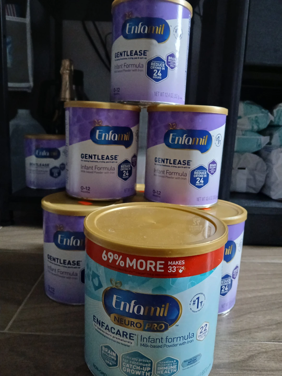 Enfamil Gentlease & Enfacare Neuro Pro Infant Formula