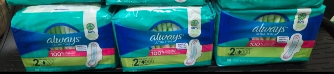 Always Ultra Thin size 2 Pads(20 pads in each pack)