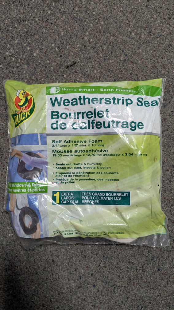 Duck Brand Weatherstrip Seal - Self Adhesive Foam