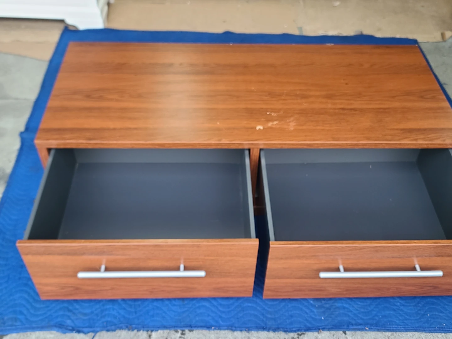 Wood TV Stand with Drawers - photo 2