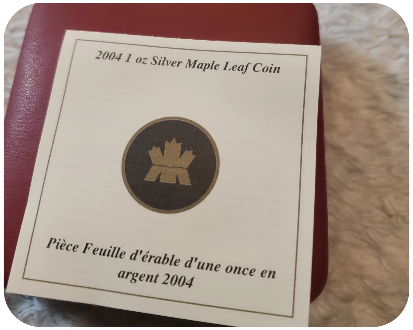 2004 1 oz Silver Maple Leaf Coin - Desjardins - photo 3