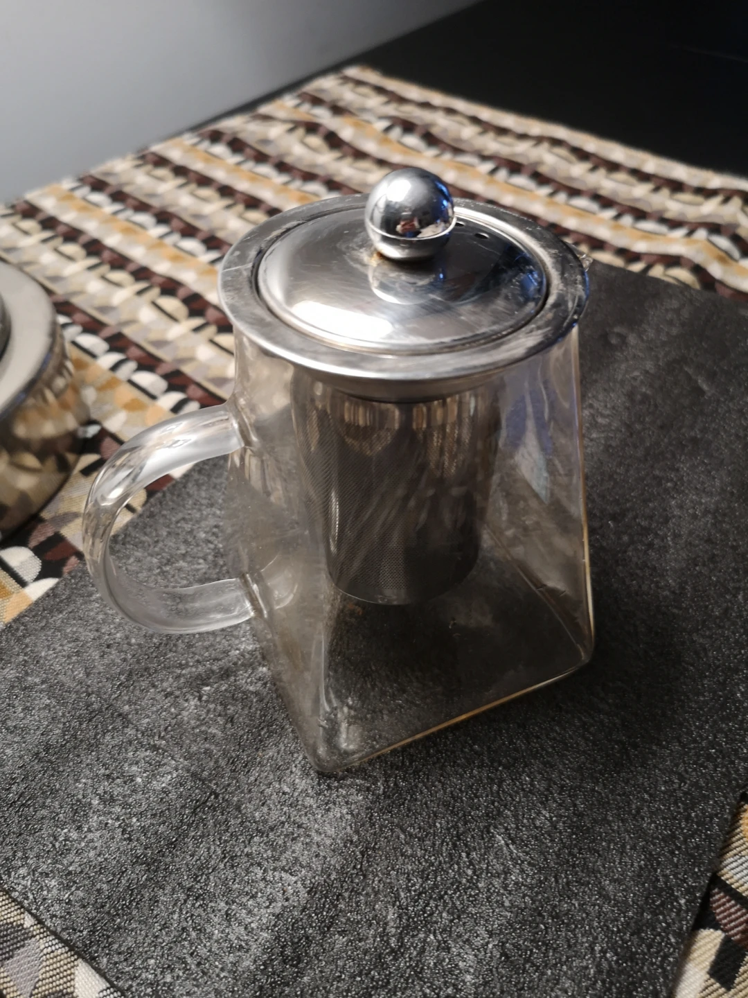 Square Glass Teapot with Infuser
