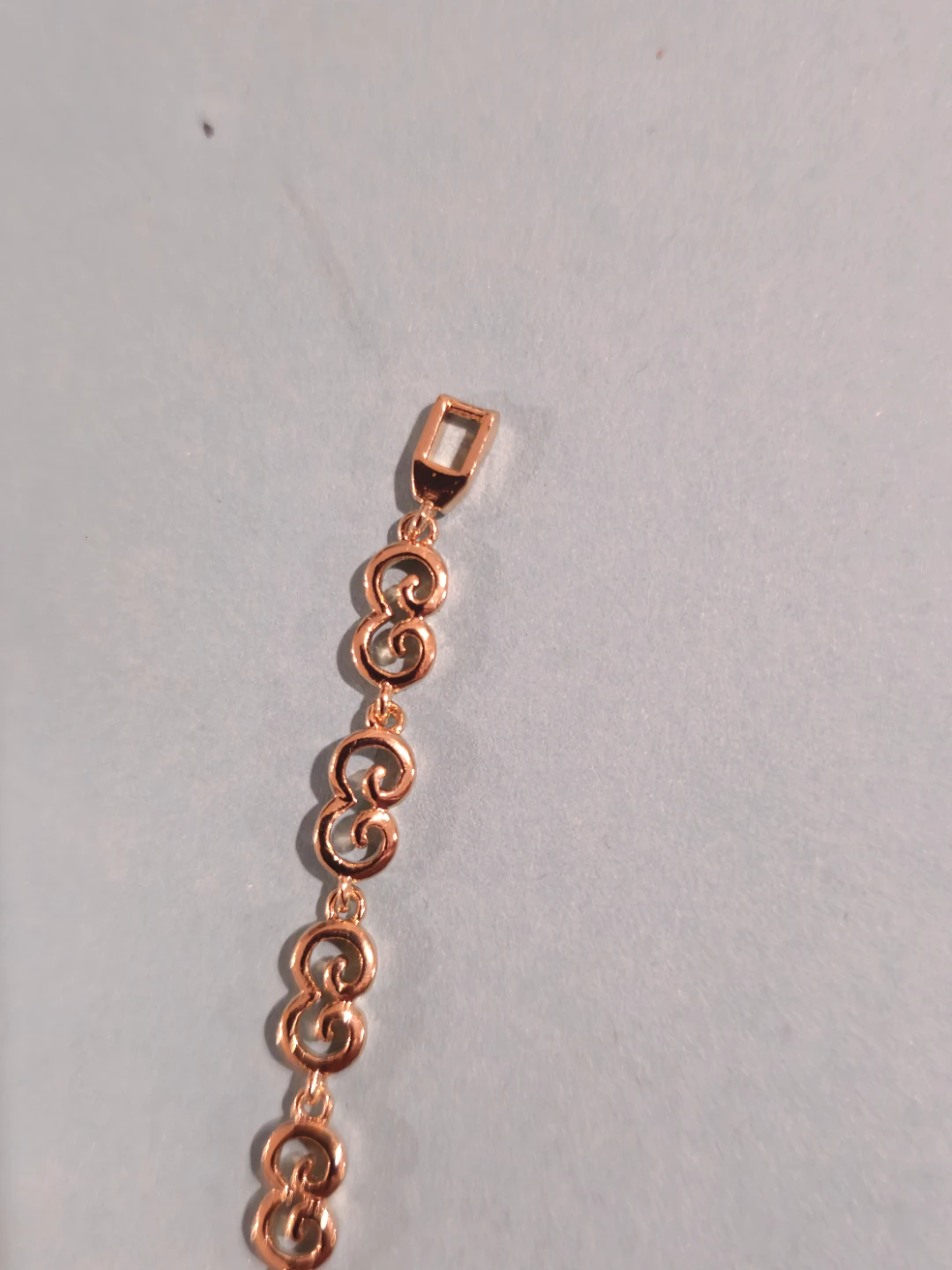 18k Gold Plated Bracelet with Purple Stone - photo 3