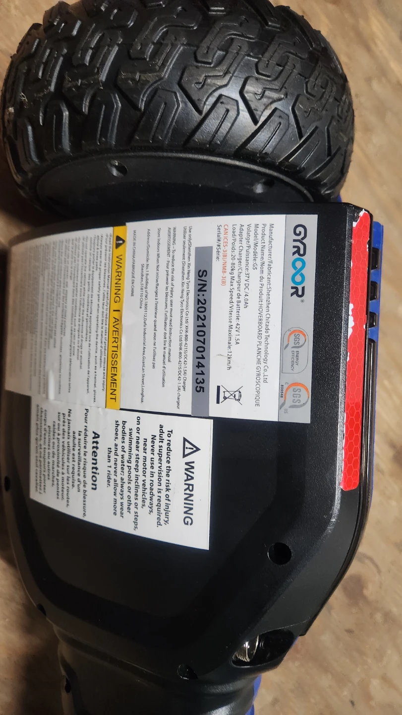 Groor G5 Hoverboard - Blue - photo 3