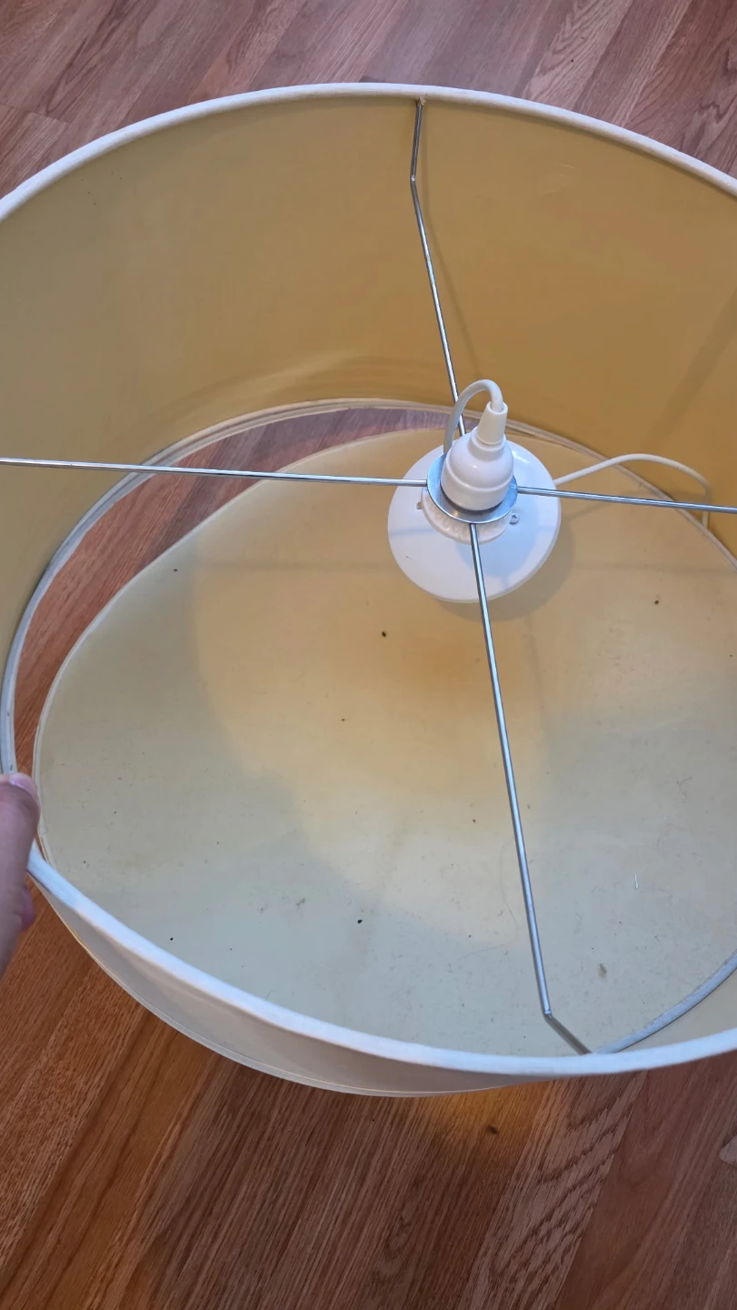 Large Drum Lamp with Shade - photo 2