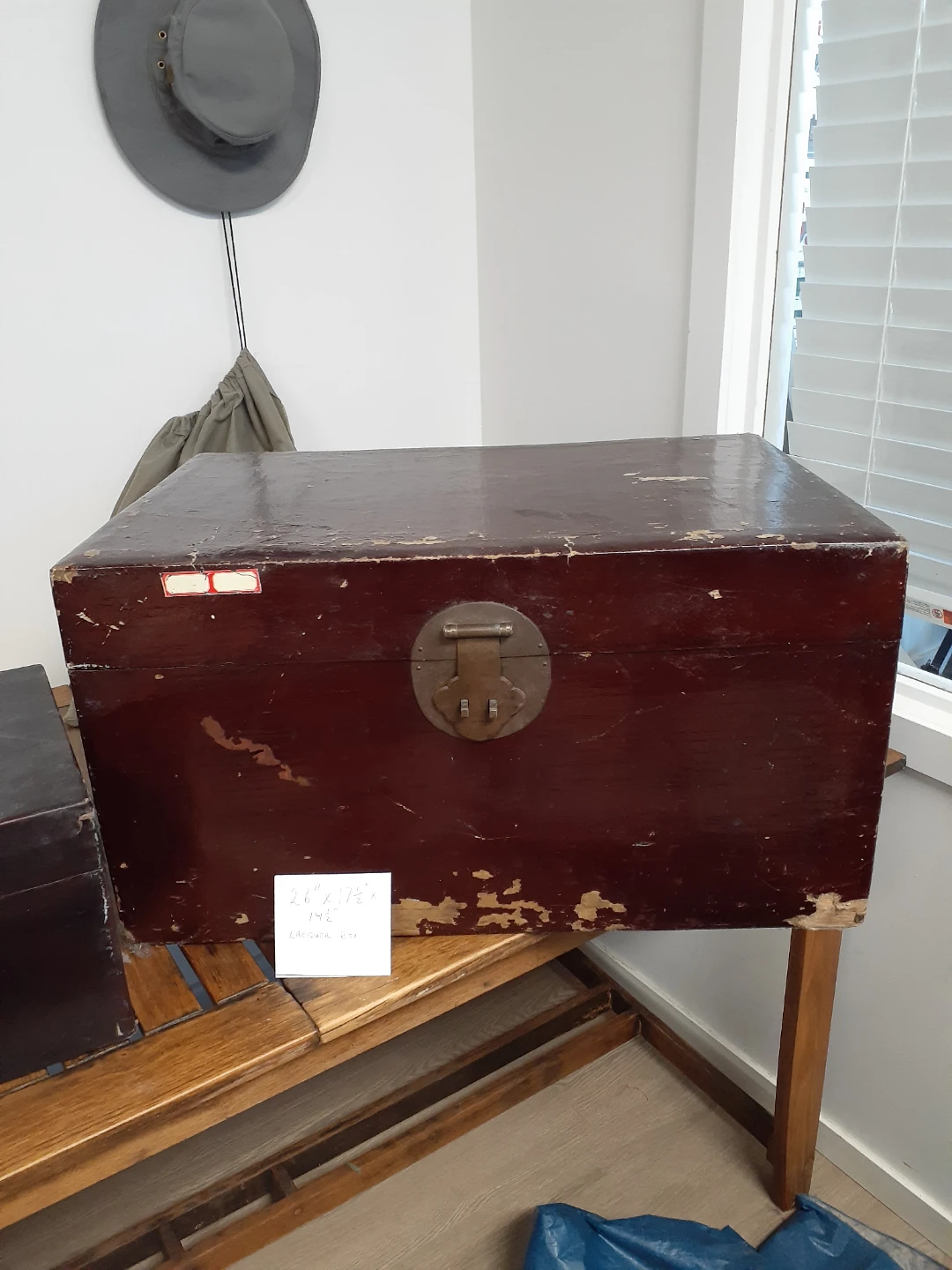 Vintage Wooden Storage Trunk