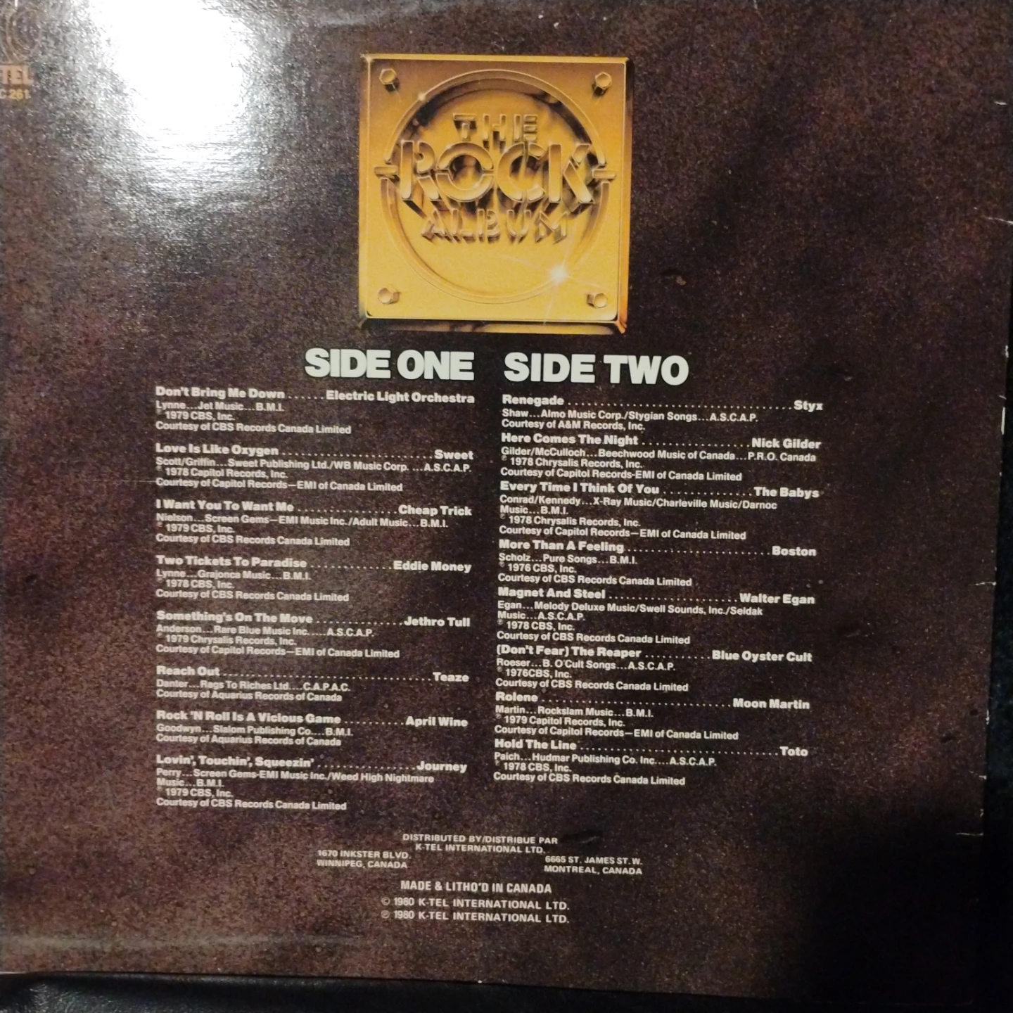 The Rock Album Various Artists Vinyl Record - photo 2