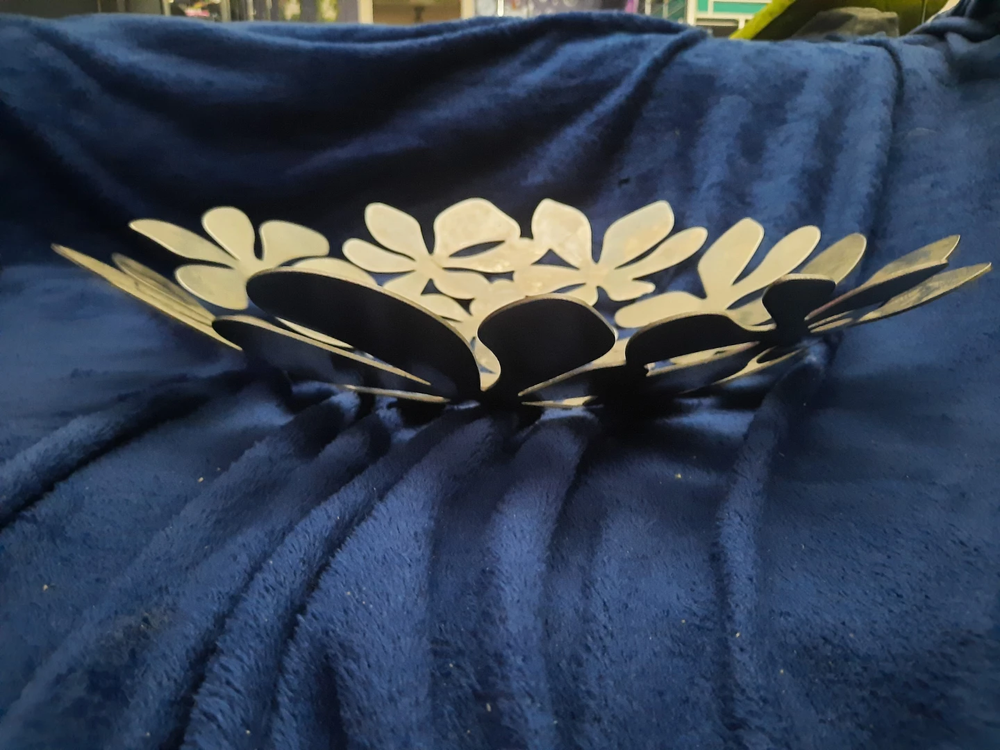 Floral Metal Decorative Bowl - photo 2