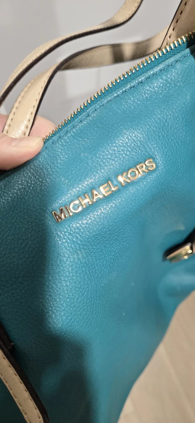 Michael Kors Teal Leather Tote Bag - photo 3