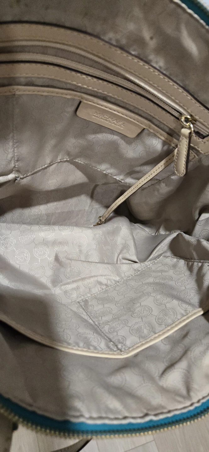 Michael Kors Teal Leather Tote Bag - photo 4