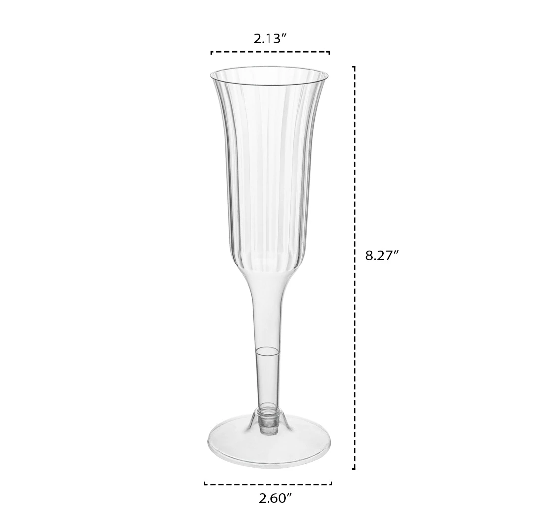 Party Essentials Deluxe Champagne Flutes - 10 Pack - photo 2