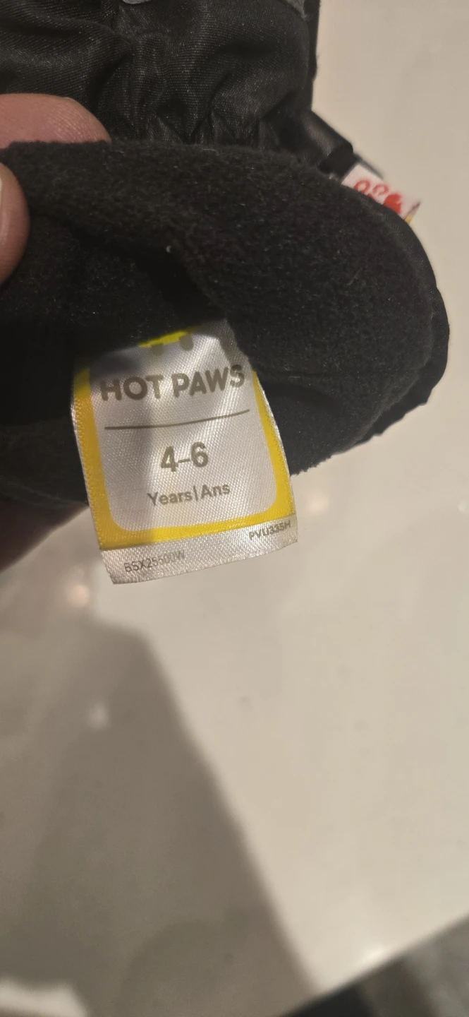 Hot Paws Mittens Size 4-6