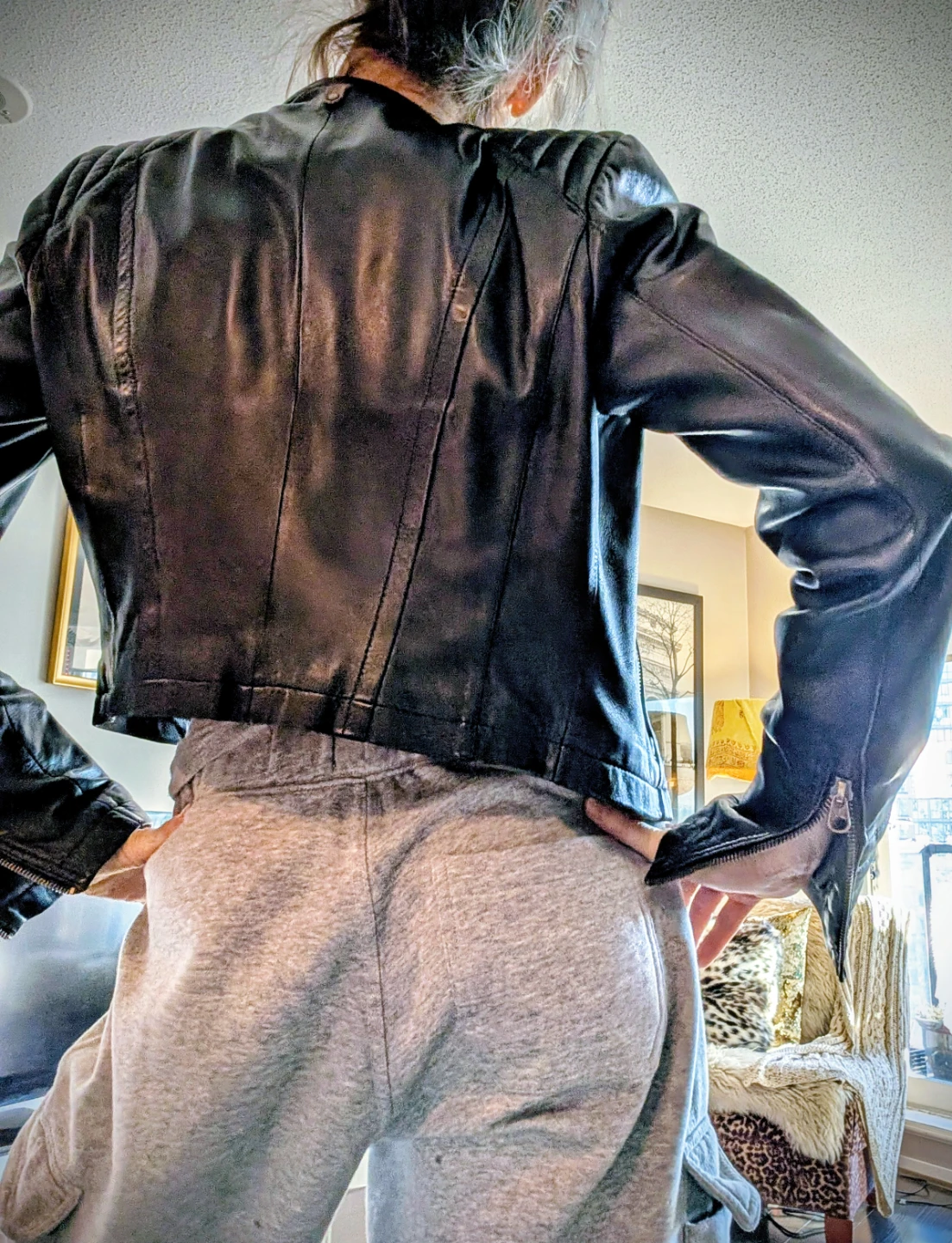 🥕Mackage Black Leather Biker Jacket - photo 5