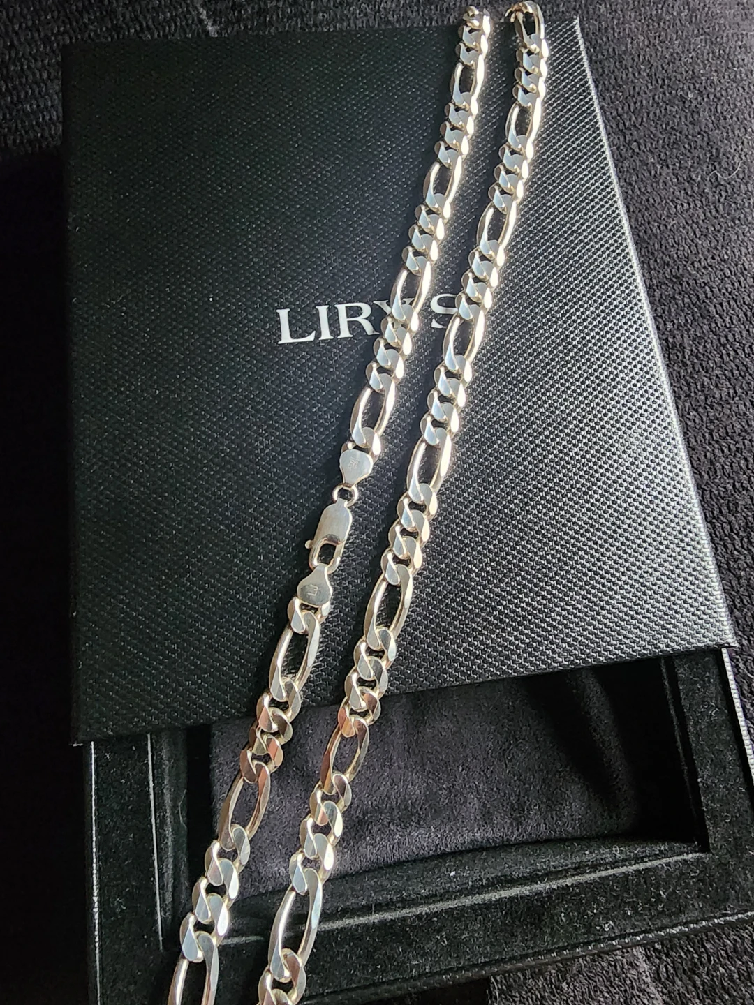 Italian Diamond Cut Figaro Necklace - photo 2