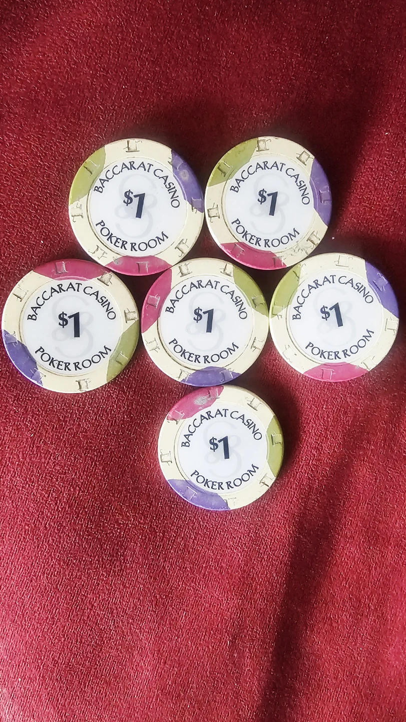 $1 Poker Chips - Baccarat Casino