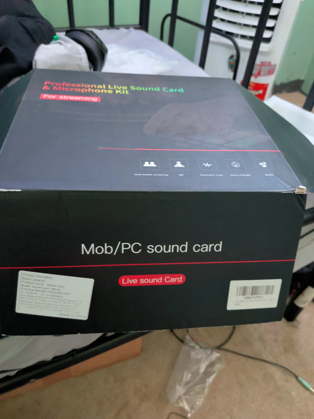 Professional Live Sound Card & Microphone Kit for Streaming