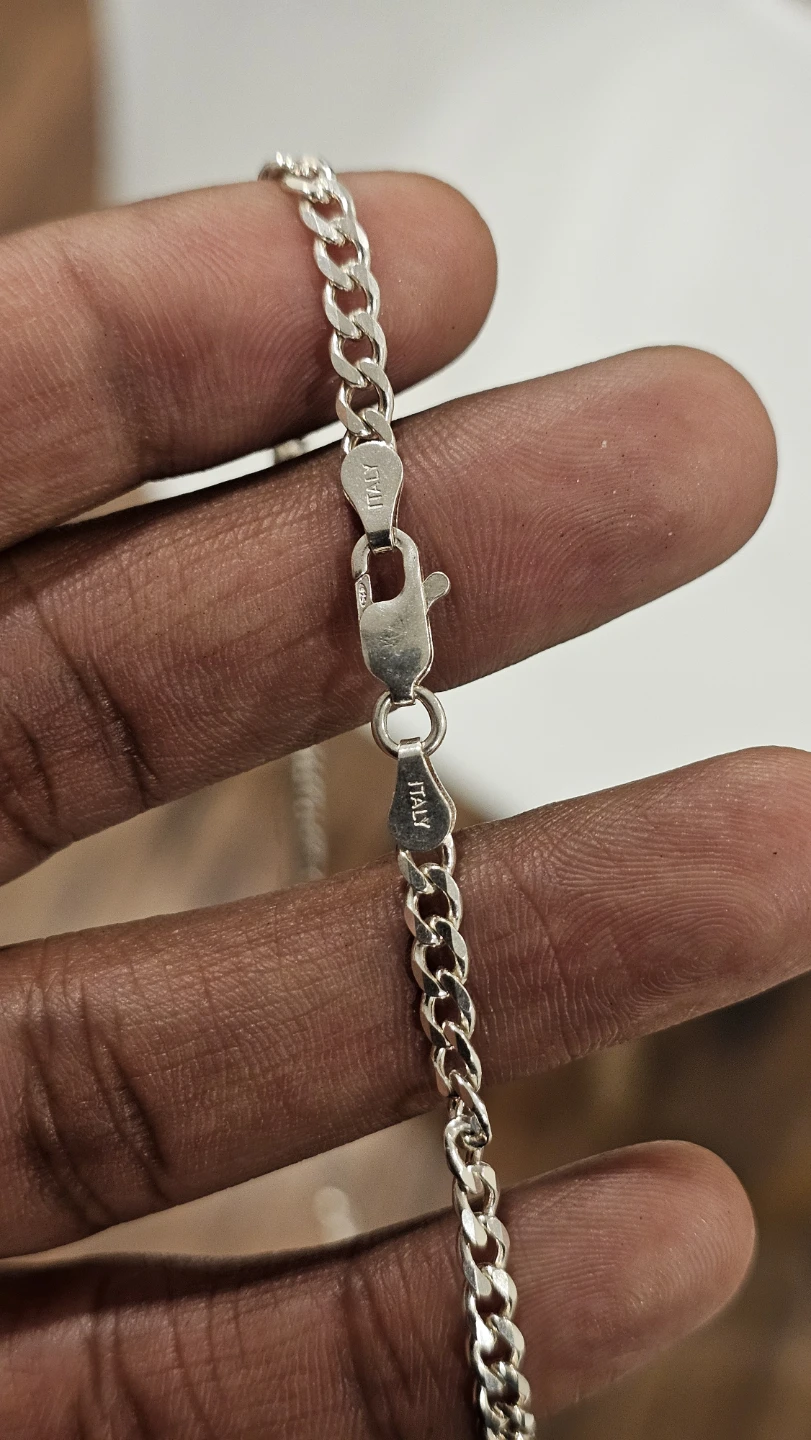 Sterling Silver Curb Chain Necklace - photo 2