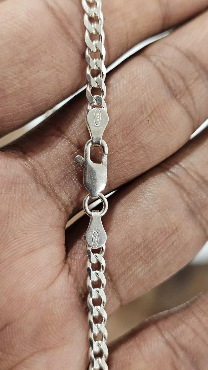 Sterling Silver Curb Chain Necklace - photo 3