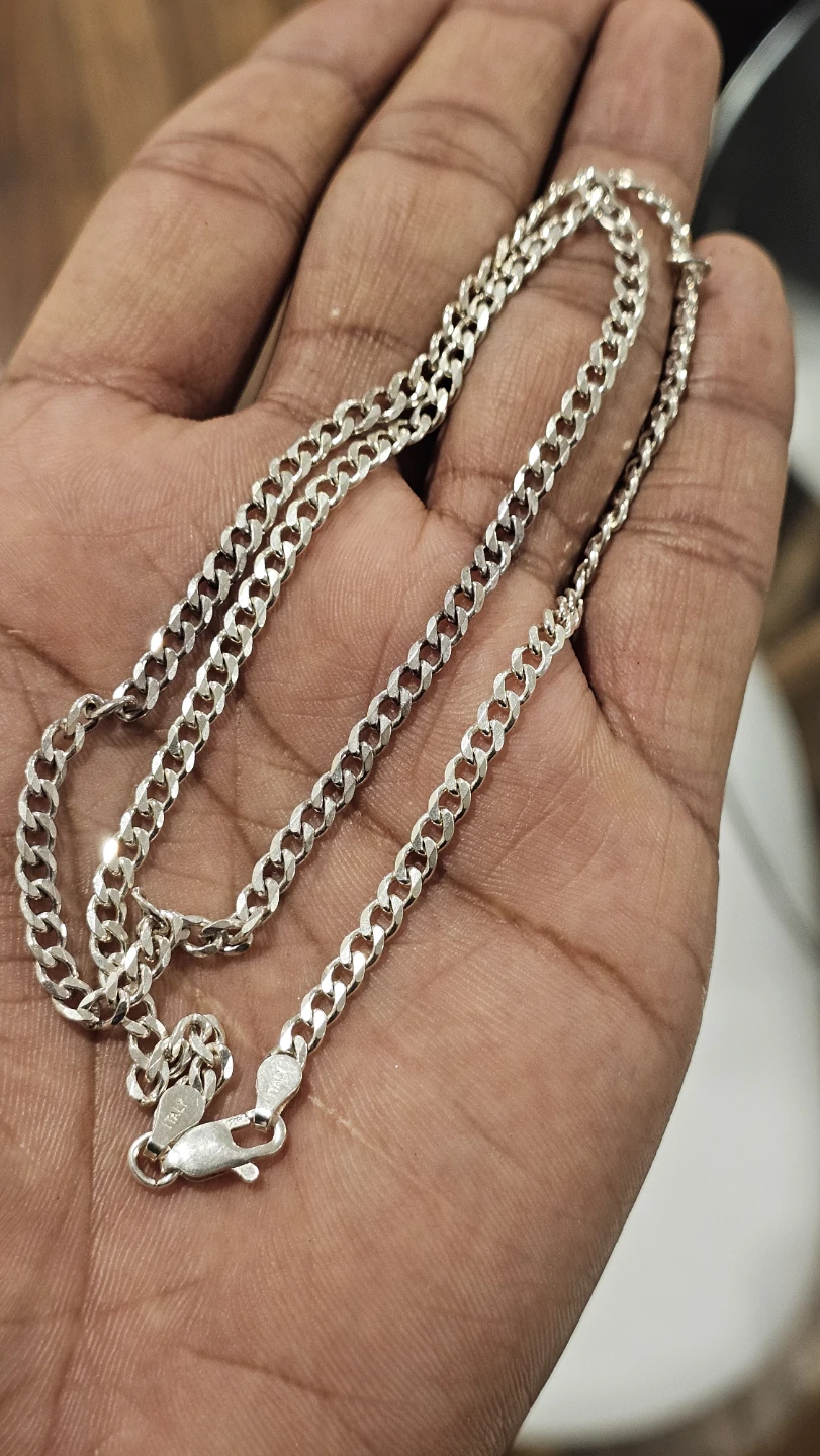 Sterling Silver Curb Chain Necklace - photo 4