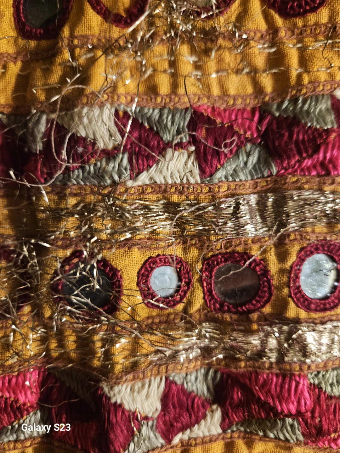 Vintage Embroidered Textile Wall Hanging - photo 4