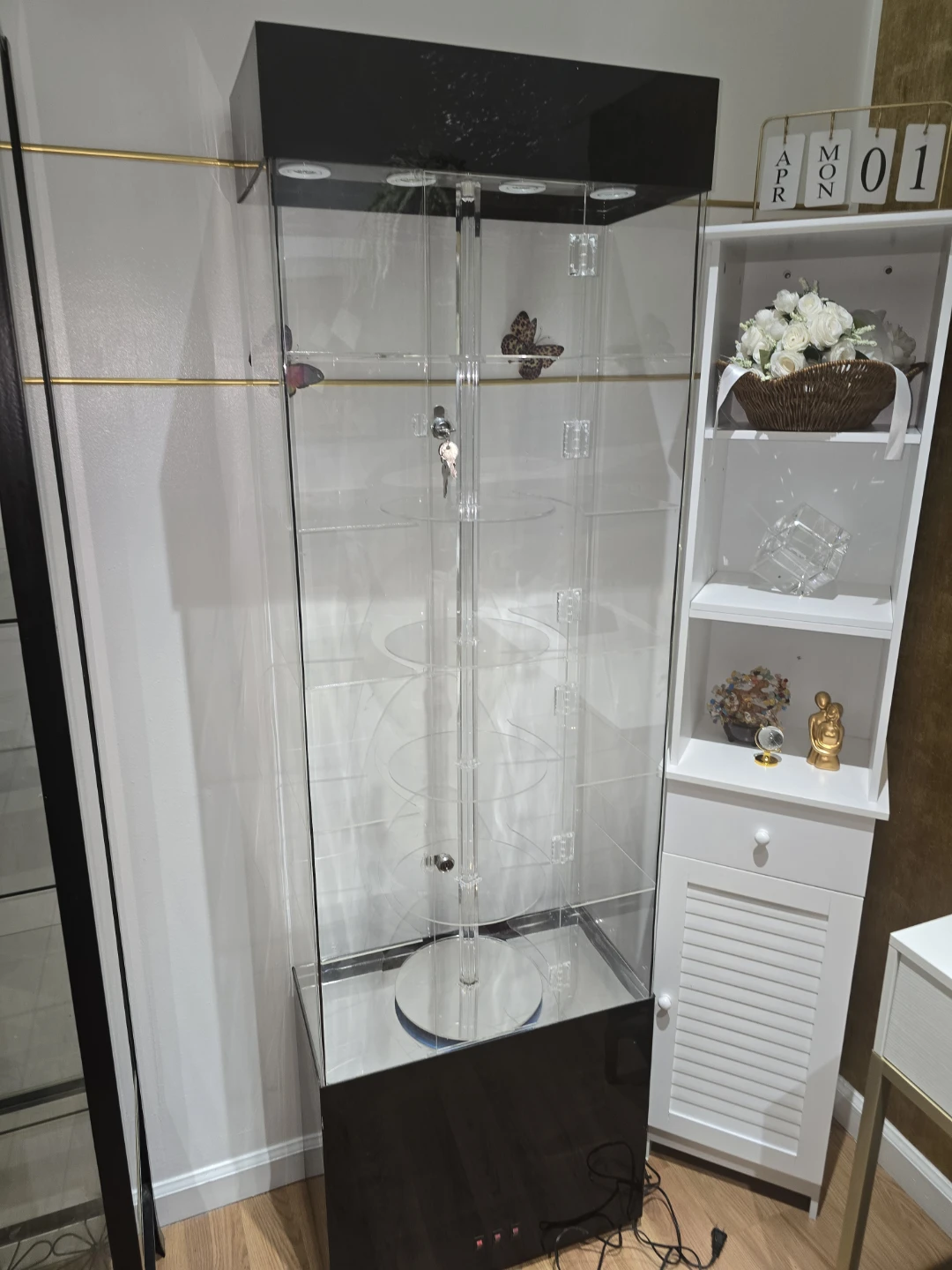 Tall Glass Display Cabinet - photo 2