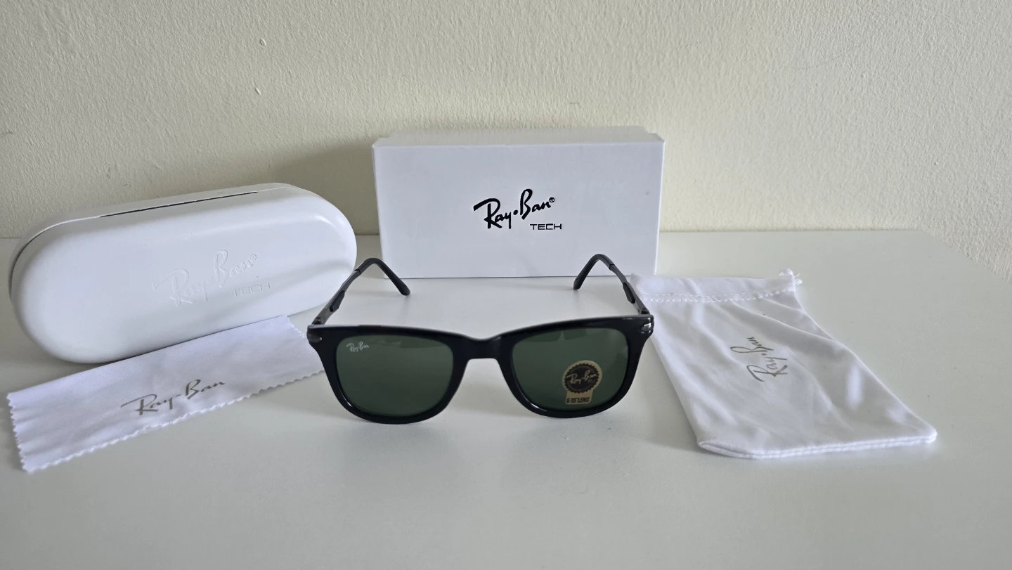 Ray-Ban Black Sunglasses with Case & Cloth - photo 5