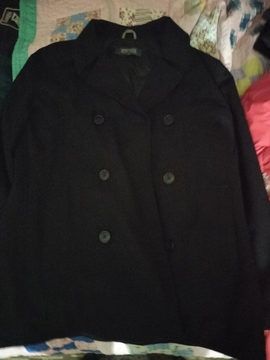 Kenneth Cole Reaction Black Double-Breasted Jacket XL