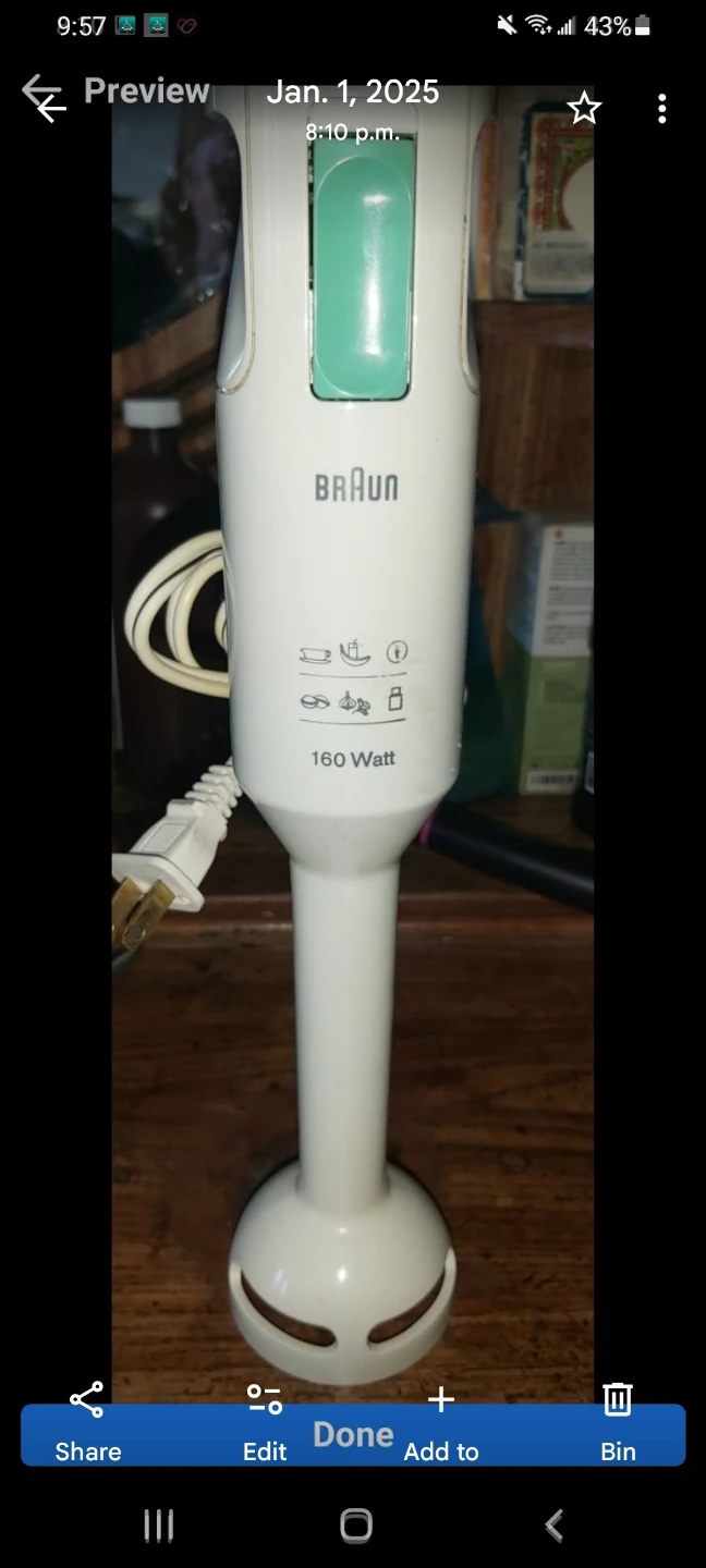 Braun 160 Watt Hand Blender