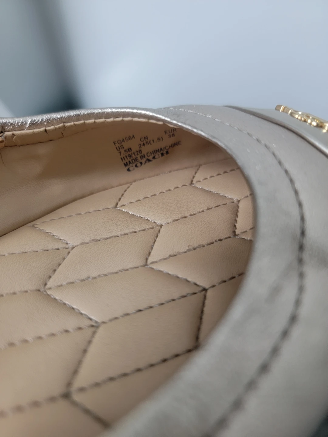 COACH Women's Ballet Flats - Champagne Colour - photo 3