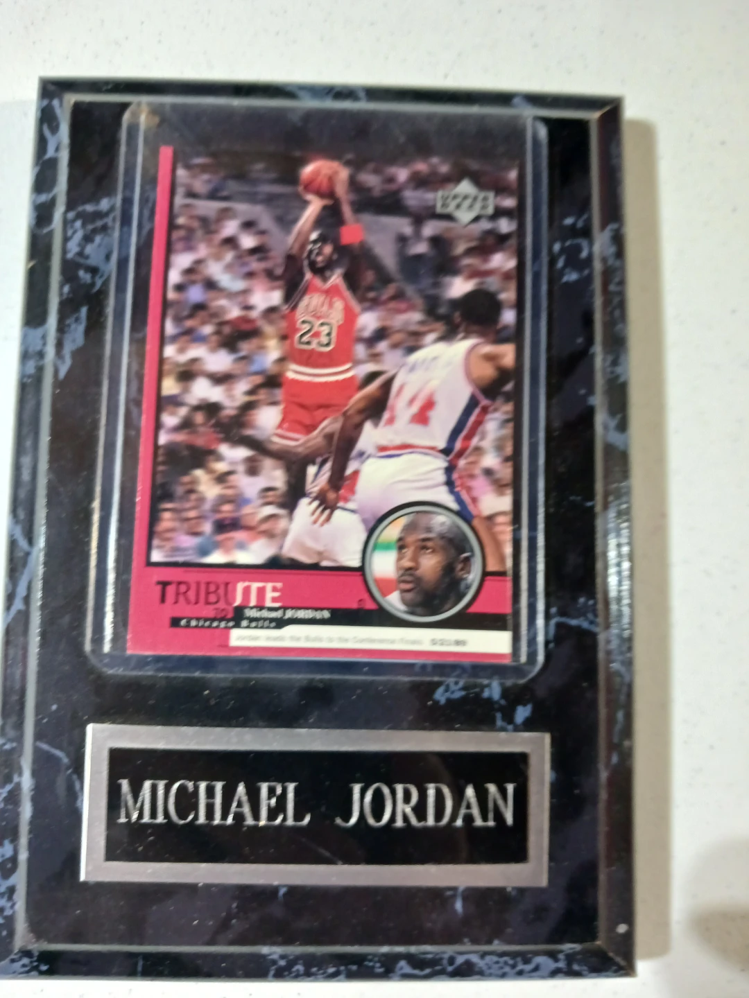 Michael Jordan Tribute Trading Card Plaque