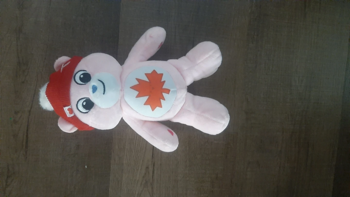 Care Bear Plush with Canada Maple Leaf