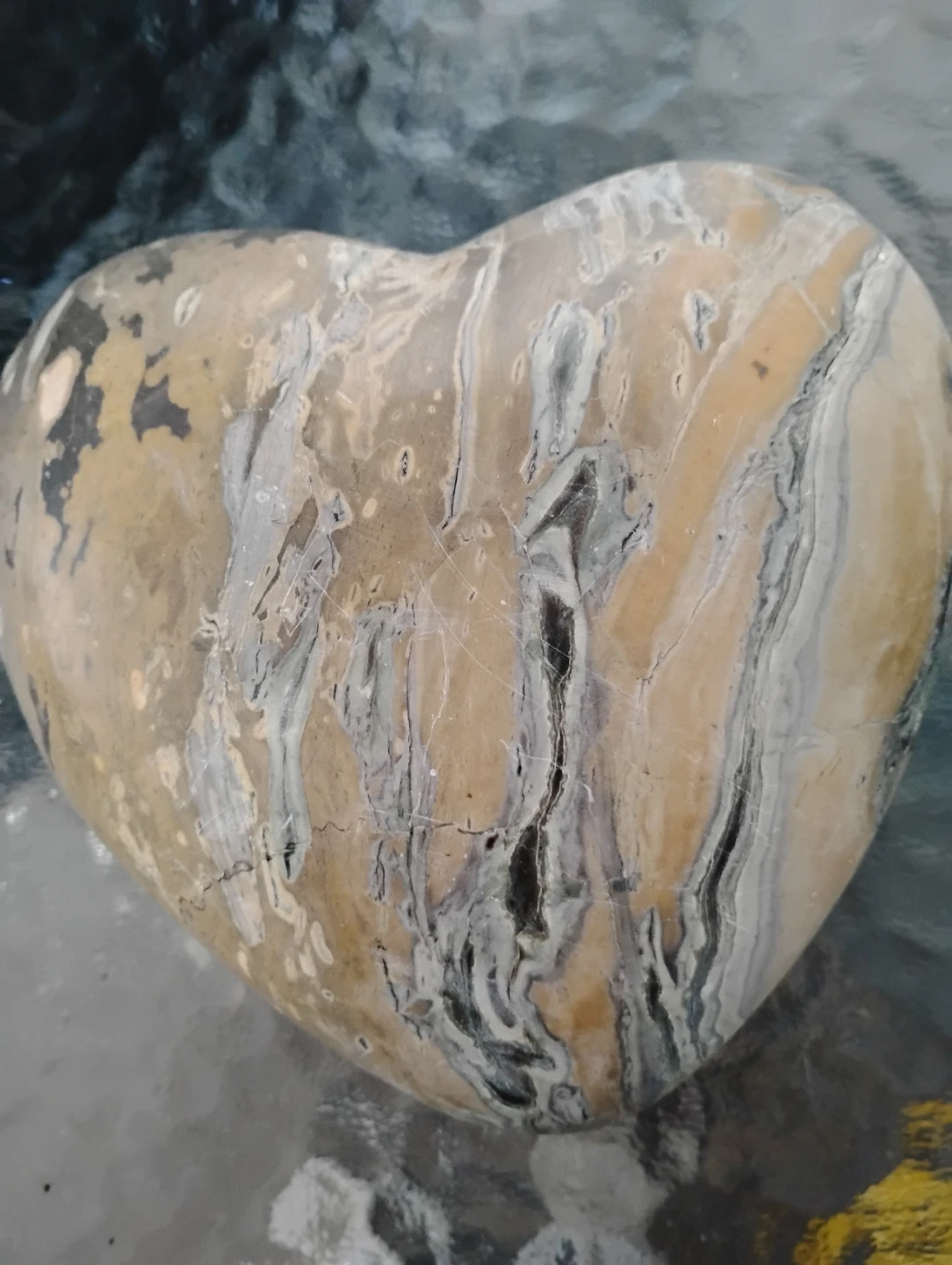 Heart-Shaped Stone Decor