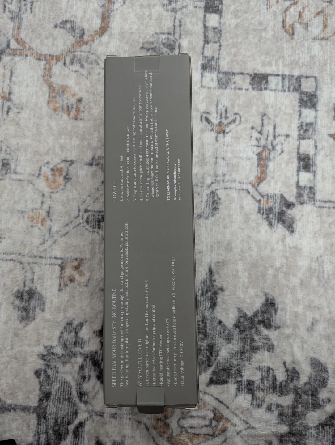 Complex Culture Titanium Styling Flat Iron NEW - photo 3
