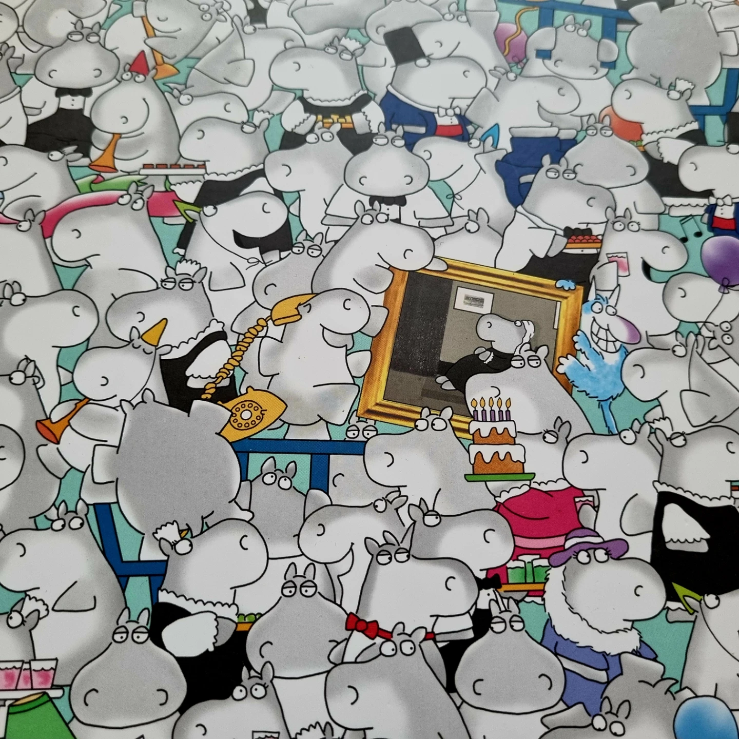 1000 piece Puzzle  by Sandra Boynton   Hippos Go Berserk - photo 3