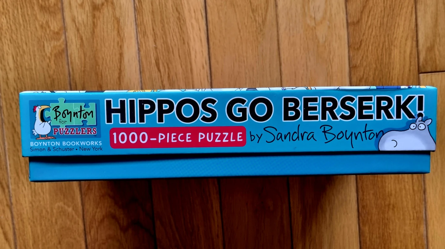1000 piece Puzzle  by Sandra Boynton   Hippos Go Berserk - photo 4