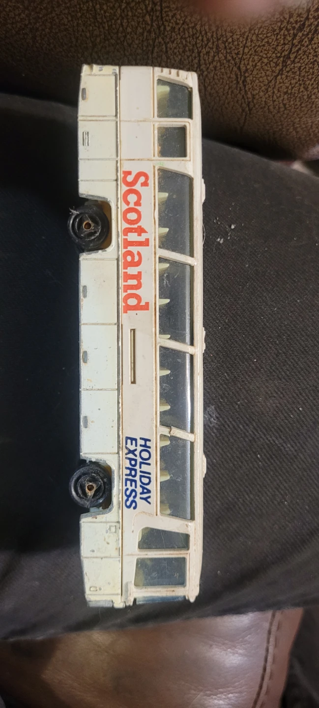 Vintage Holiday Express Scotland Bus Toy