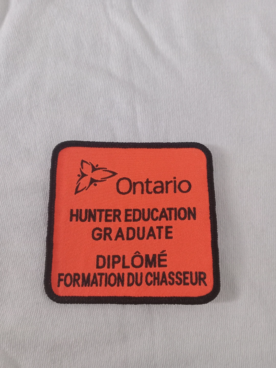 Ontario Hunter Education Graduate Embroidered Patch