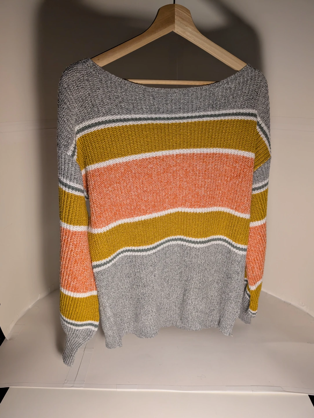 Striped Knit Sweater | Emery Rose - S: S/P - photo 3