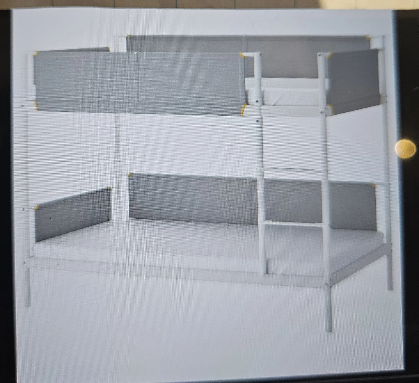 IKEA VITVAL Bunk Bed Frame - White/Grey - photo 3