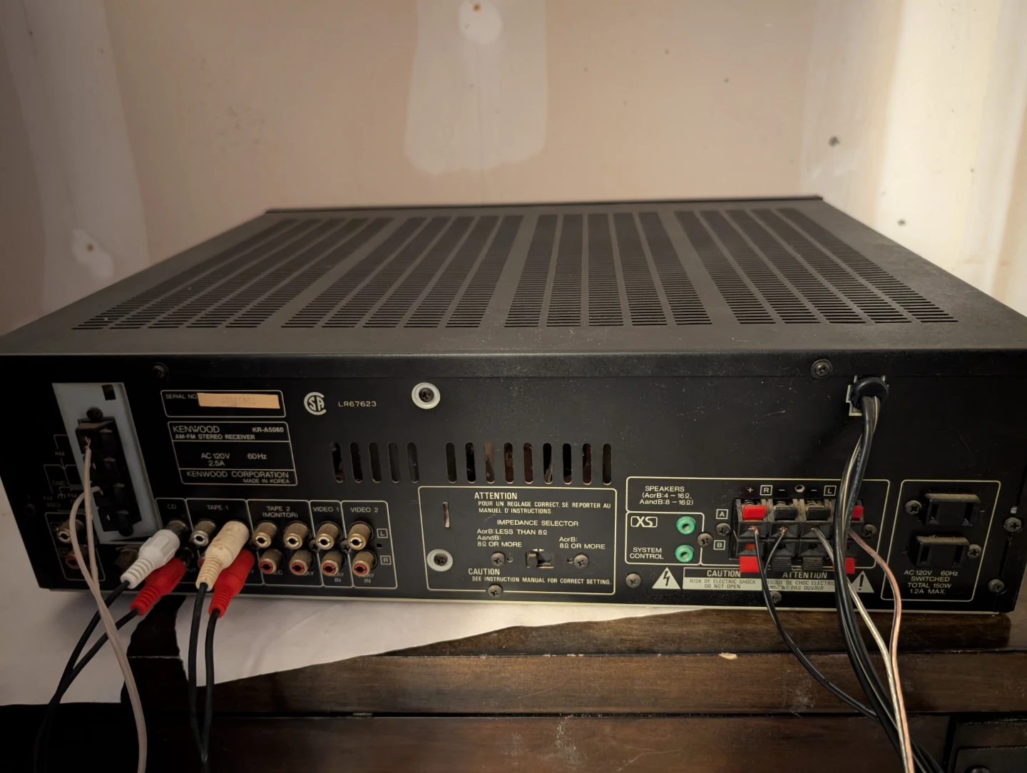 Kenwood KR-A5060 AM/FM Stereo Receiver - photo 4